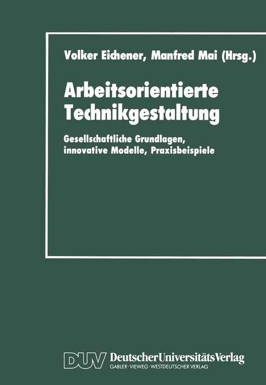 Produktbild: Arbeitsorientierte Technikgestaltung