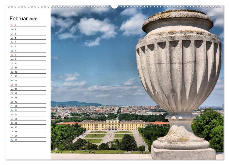 Produktbild: Wien - Haupstadt mit Charme (hochwertiger Premium Wandkalender 2026 DIN A2 quer), Kunstdruck in Hochglanz