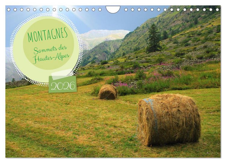 Produktbild: MONTAGNES Sommets des Hautes-Alpes (Calendrier mural 2026 DIN A4 vertical), CALVENDO calendrier mensuel
