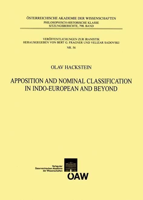 Produktbild: Apposition and Nominal Classification in Indo-European and Beyond