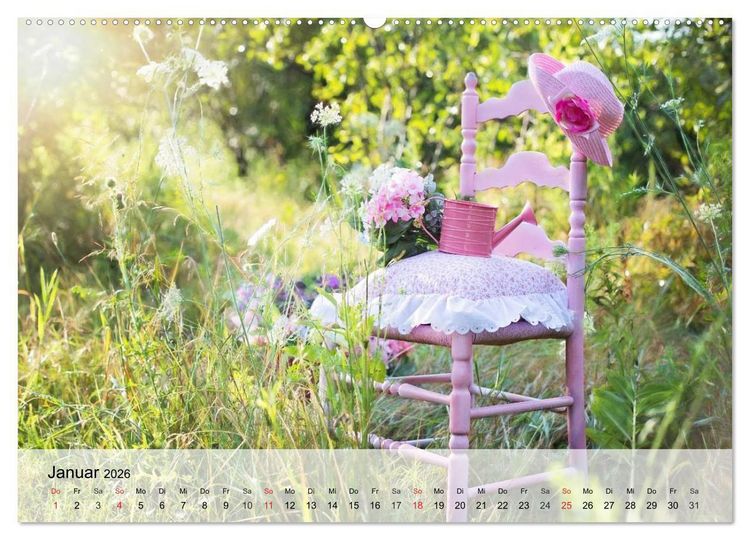 Produktbild: Landhaus-Romantik. Die Farben des Sommers (Wandkalender 2026 DIN A2 quer), CALVENDO Monatskalender