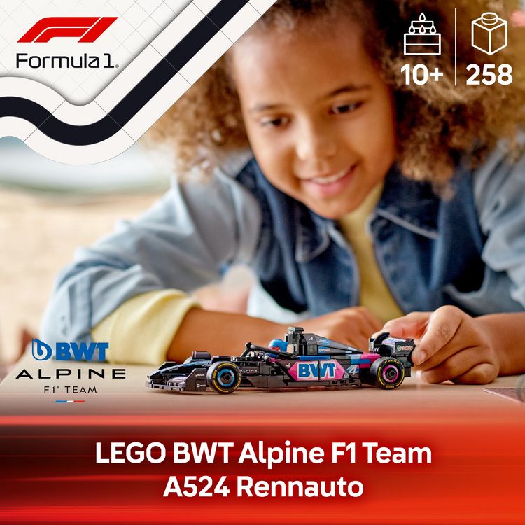 LEGO Speed Champions BWT Alpine F1 Team A524 Rennauto Spielzeug 77248