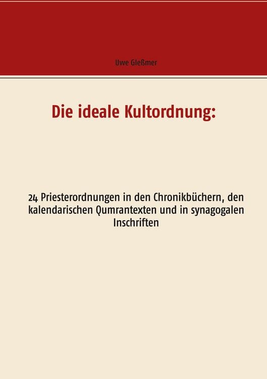 Produktbild: Die ideale Kultordnung: