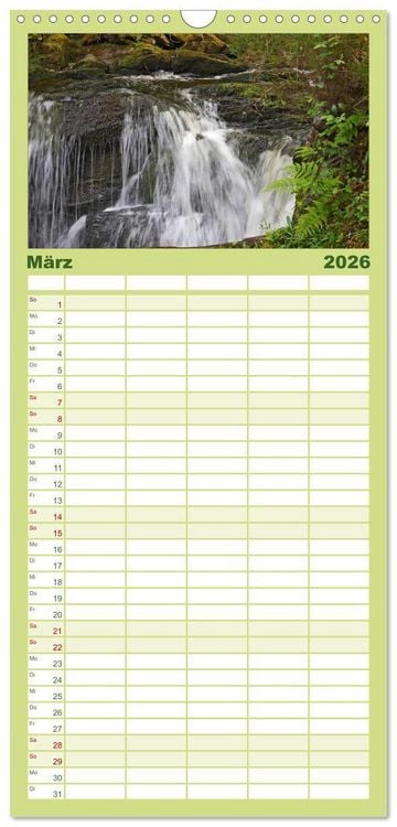 Produktbild: Familienplaner 2026 - Irlands vielf&auml;ltige Landschaften mit 5 Spalten (Wandkalender, 21 x 45 cm) CALVENDO