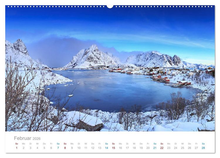 Produktbild: Norwegen - der hohe Norden (hochwertiger Premium Wandkalender 2026 DIN A2 quer), Kunstdruck in Hochglanz