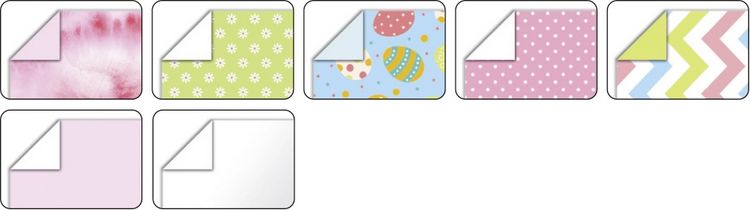 Produktbild: Folia  Faltbl&auml;tter Set BL&Uuml;TEN, 50 Blatt in 15x15cm, 120 Blatt in 7,5x7,5cm