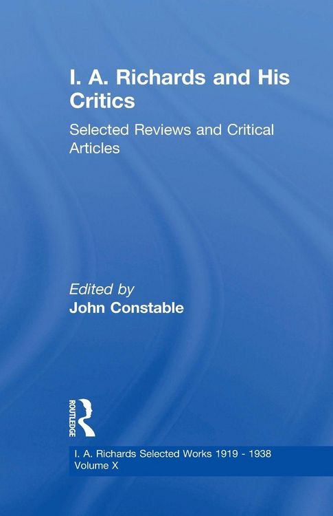 Produktbild: I A Richards & His Critics V10