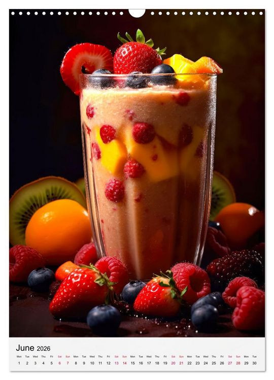 Produktbild: Smoothie Symphony (Wall Calendar 2026 DIN A3 portrait), CALVENDO 12 Month Wall Calendar