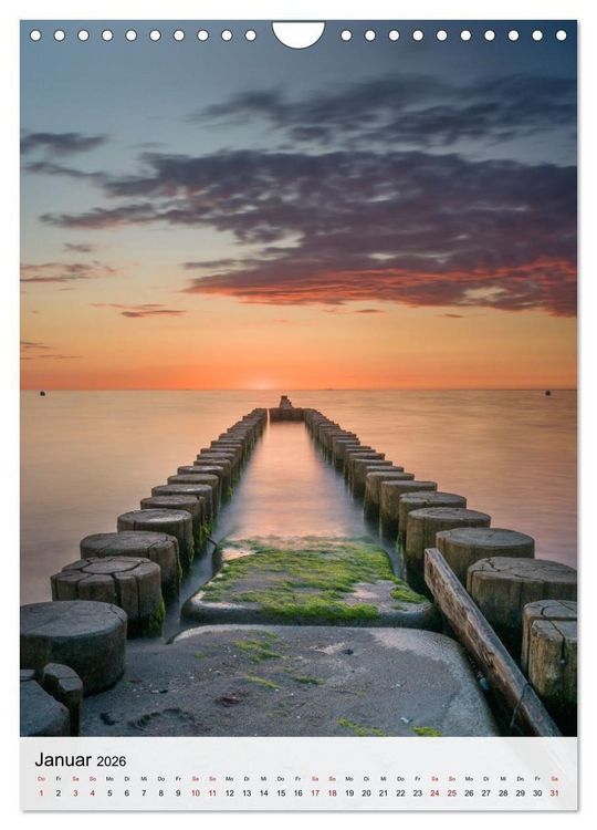 Produktbild: Fischland-Dar&szlig;-Zingst - Im Licht des Nordens (Wandkalender 2026 DIN A4 hoch), CALVENDO Monatskalender