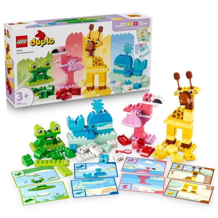 Produktbild: LEGO DUPLO 10472 Wir Bauen Tiere, Lernspielzeug zur Verbesserung der Fingerfertigkeit