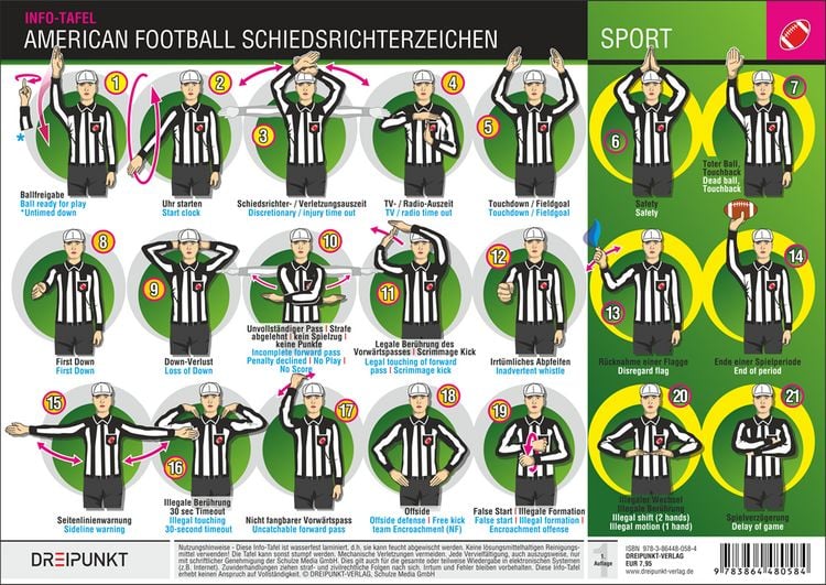 Produktbild: American Football Schiedsrichterzeichen