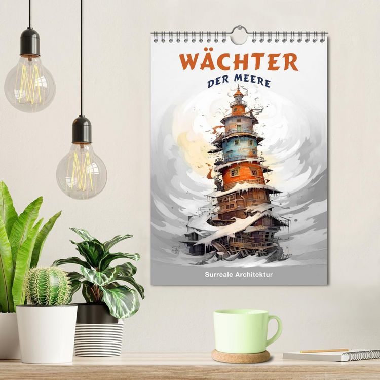 Produktbild: W&auml;chter der Meere - Surreale Architektur (Wandkalender 2026 DIN A4 hoch), CALVENDO Monatskalender