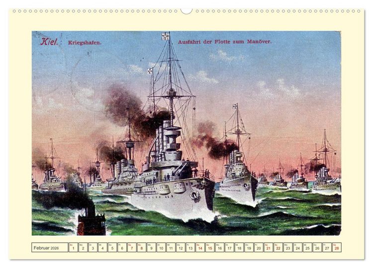 Produktbild: Gru&szlig; aus Kiel (hochwertiger Premium Wandkalender 2026 DIN A2 quer), Kunstdruck in Hochglanz