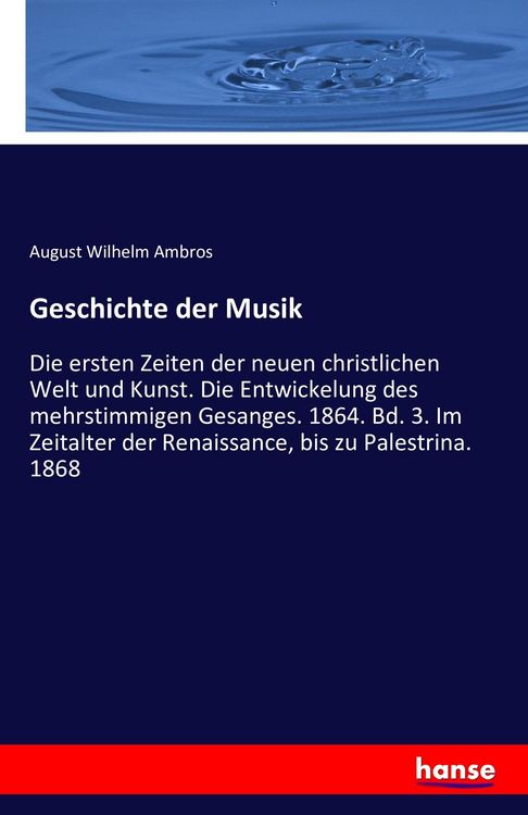 Produktbild: Geschichte der Musik