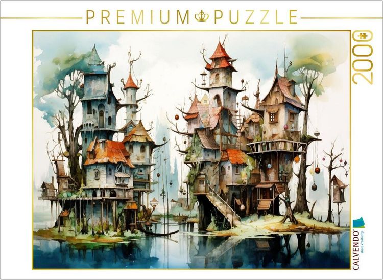 Produktbild: CALVENDO Puzzle Ein Motiv aus dem Kalender "Kuriose H&auml;user" | 2000 Teile Lege-Gr&ouml;&szlig;e 90x67cm Foto-Puzzle f&uuml;r gl&uuml;ckliche Stunden