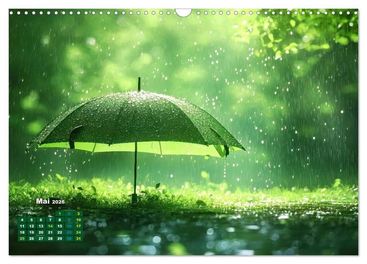 Produktbild: Die Welt in Gr&uuml;n (Wandkalender 2026 DIN A3 quer), CALVENDO Monatskalender
