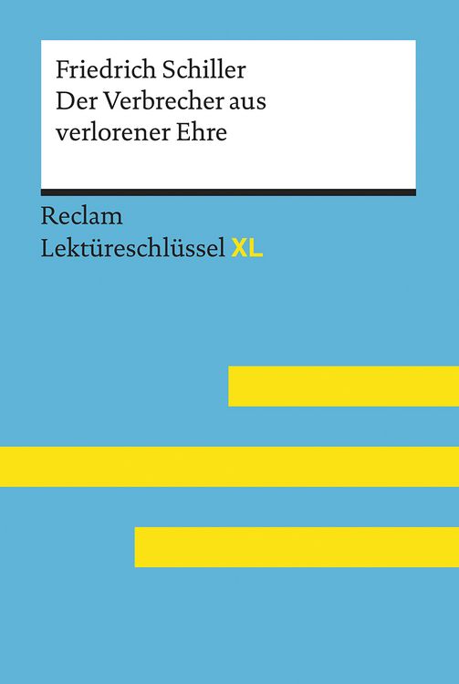Produktbild: Der Verbrecher aus verlorener Ehre von Friedrich Schiller