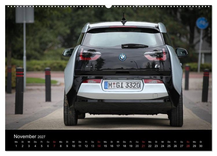 Produktbild: BMW i3 (Wandkalender 2027 DIN A2 quer), CALVENDO Monatskalender