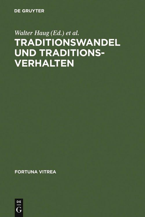 Produktbild: Traditionswandel und Traditionsverhalten