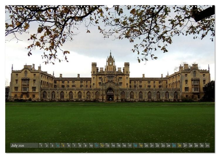 Produktbild: The historic Cambridge (High Quality Premium Wall Calendar 2026 DIN A2 landscape),CALVENDO 12 Month Wall Calendar