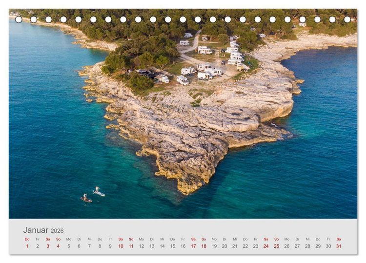 Produktbild: Abenteuer Camping in Kroatien (Tischkalender 2026 DIN A5 quer), CALVENDO Monatskalender