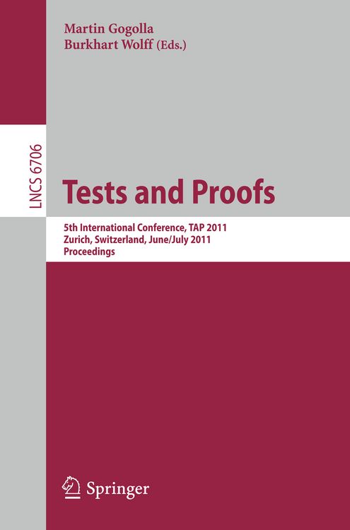 Produktbild: Tests and Proofs