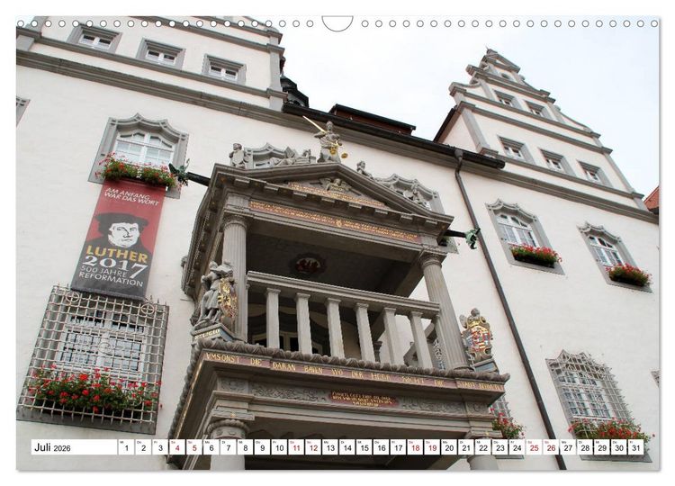 Produktbild: Die Lutherstadt Wittenberg (Wandkalender 2026 DIN A3 quer), CALVENDO Monatskalender