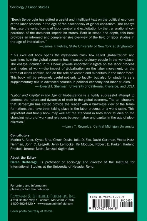 Produktbild: Labor and Capital in the Age of Globalization