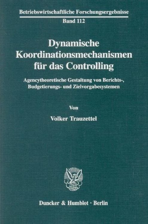 Produktbild: Dynamische Koordinationsmechanismen für das Controlling.