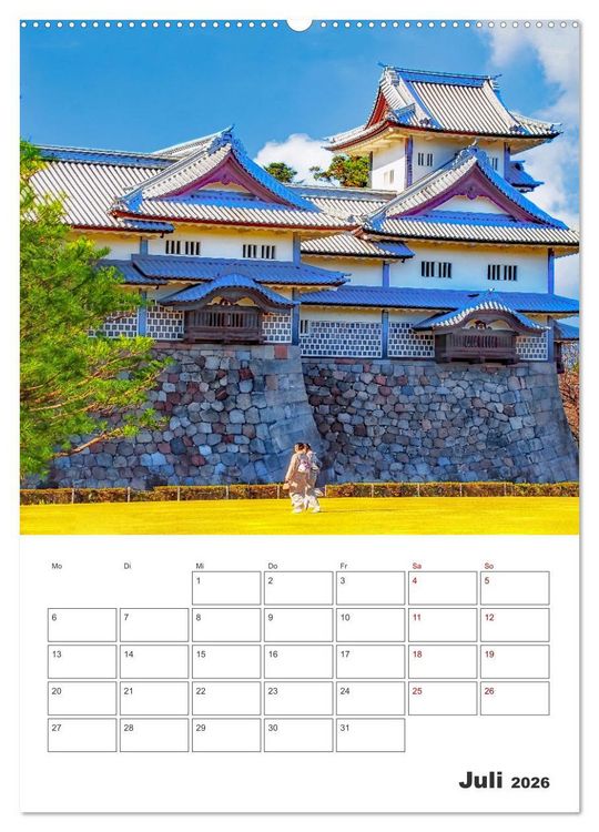 Produktbild: Eine Rundreise - Japan (Wandkalender 2026 DIN A2 hoch), CALVENDO Monatskalender