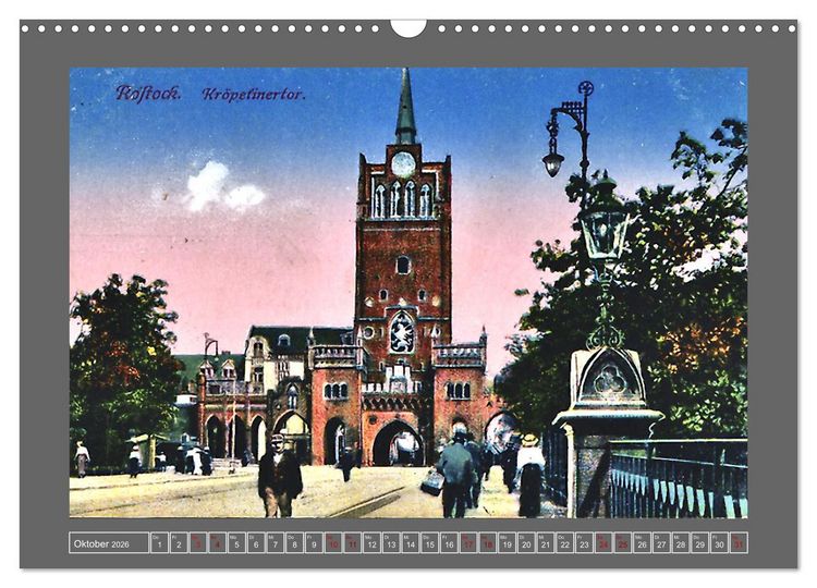 Produktbild: Gru&szlig; aus Rostock (Wandkalender 2026 DIN A3 quer), CALVENDO Monatskalender