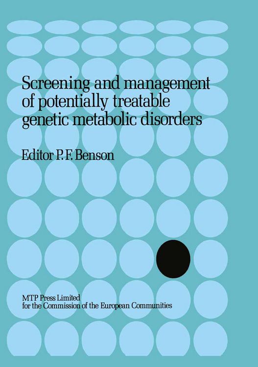 Produktbild: Screening and management of potentially treatable genetic metabolic disorders