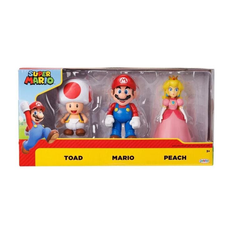 Produktbild: Nintendo Super Mario 3er Pack Mario & Friends, 10 cm