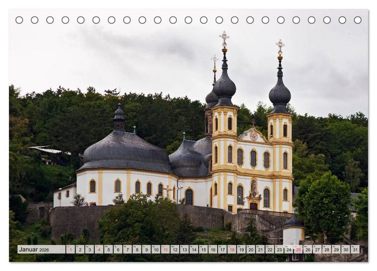 Produktbild: W&Uuml;RZBURG - ALTSTADT IMPRESSIONEN (Tischkalender 2026 DIN A5 quer), CALVENDO Monatskalender