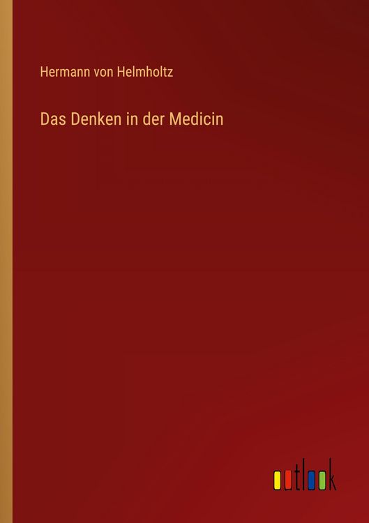 Produktbild: Das Denken in der Medicin