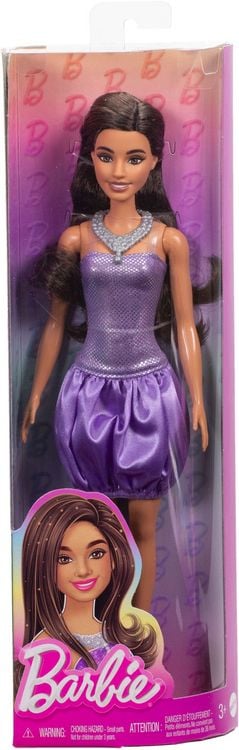 Produktbild: Barbie Fashionista Puppe im Paillettenkleid mit Satinrock