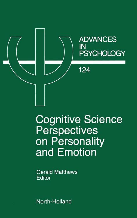 Produktbild: Cognitive Science Perspectives on Personality and Emotion