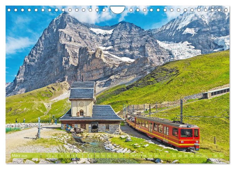 Produktbild: Im Zug durch Schweizer Berge (Wandkalender 2026 DIN A4 quer), CALVENDO Monatskalender