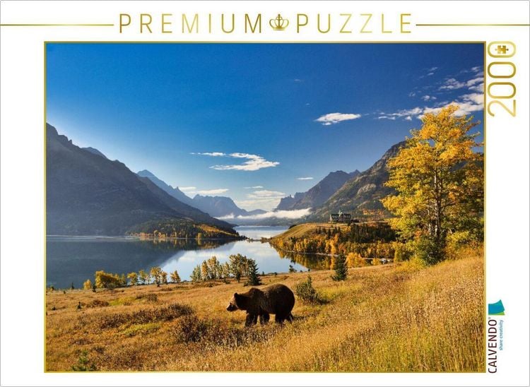 Produktbild: CALVENDO Puzzle Der Waterton Lakes National Park, gelegen im S&uuml;den der Provinz Alberta, ist die Heimat einer gro&szlig;en B&auml;renpopulation. | 2000 Teile Lege