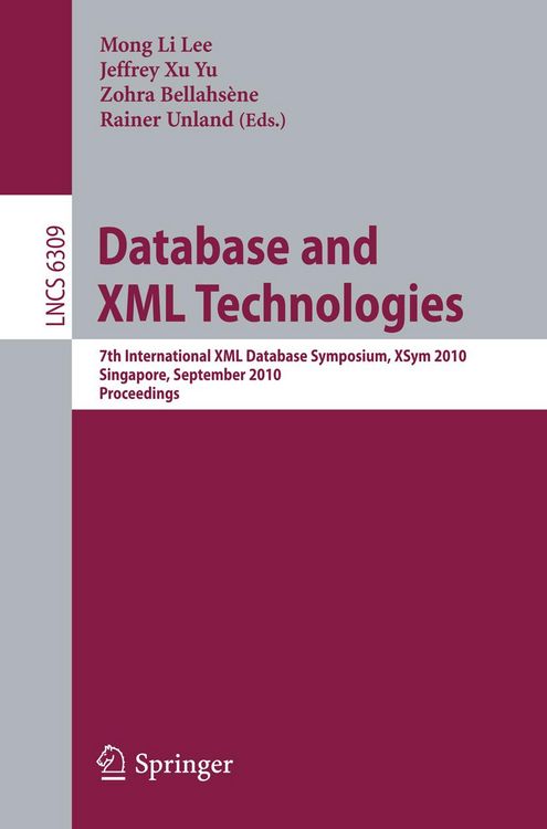 Produktbild: Database and XML Technologies