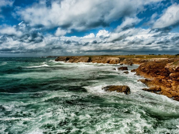 Produktbild: CALVENDO Puzzle An der C&ocirc;te Sauvage | 1000 Teile Lege-Gr&ouml;&szlig;e 64x48cm Foto-Puzzle f&uuml;r gl&uuml;ckliche Stunden