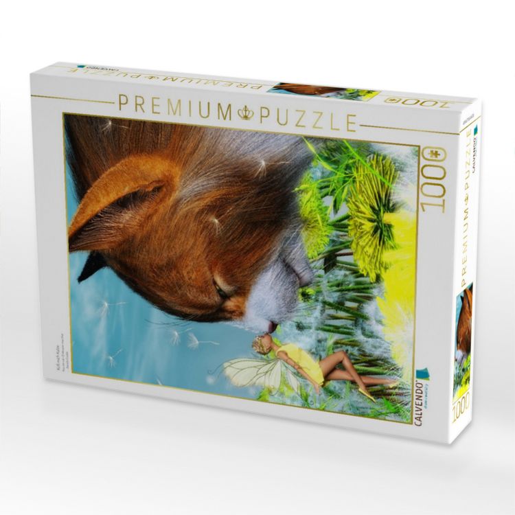 Produktbild: CALVENDO Puzzle K&uuml;&szlig; mich Katze | 1000 Teile Lege-Gr&ouml;&szlig;e 64x48cm Foto-Puzzle f&uuml;r gl&uuml;ckliche Stunden