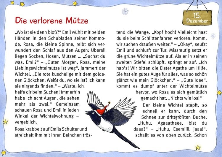 Produktbild: Wichtel Emil und die Waldtiere. 24 Geschichten zum Vorlesen im Advent. F&uuml;r Kinder von 3 bis 6