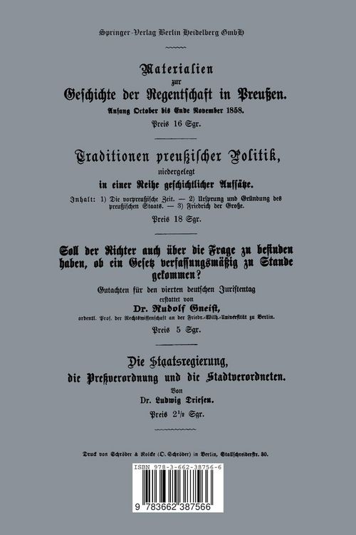 Produktbild: Aktenst&uuml;cke zur neuesten Geschichte Preu&szlig;ens 1863
