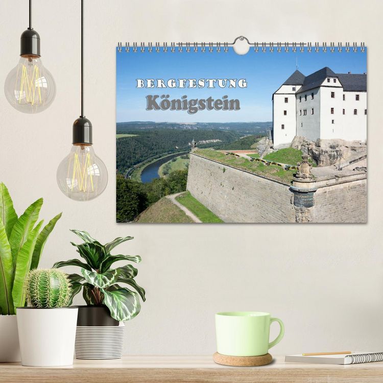 Produktbild: Bergfestung K&ouml;nigstein (Wandkalender 2026 DIN A4 quer), CALVENDO Monatskalender