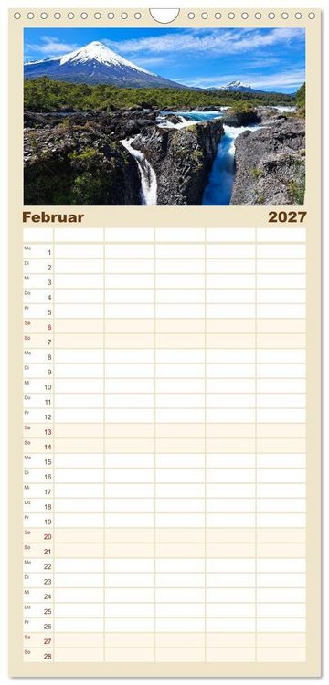 Produktbild: Familienplaner 2027 - Entdecke S&uuml;damerika: Monat f&uuml;r Monat mit 5 Spalten (Wandkalender, 21 x 45 cm) CALVENDO