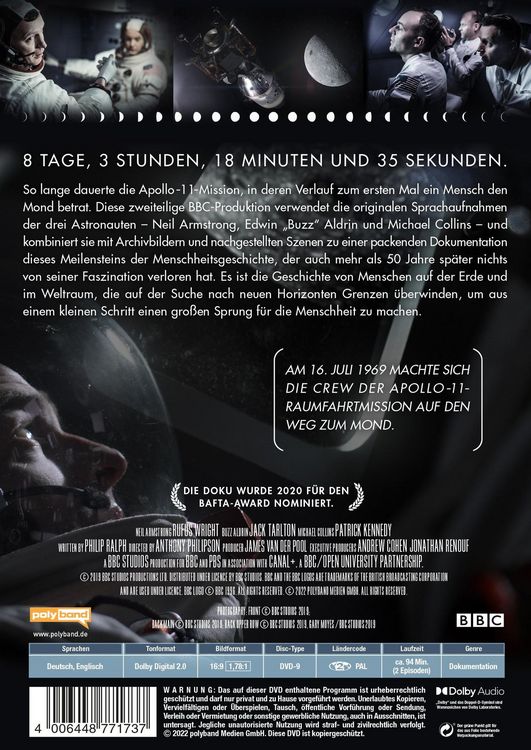 Produktbild: Apollo 11 - In 8 Tagen zum Mond und zur&uuml;ck