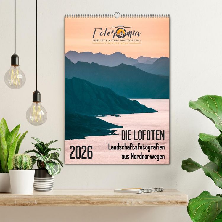 Produktbild: Die Lofoten &ndash; Landschaftsfotografien aus Nordnorwegen (Wandkalender 2026 DIN A2 hoch), CALVENDO Monatskalender