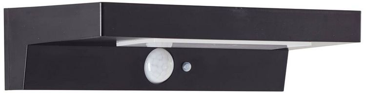 Produktbild: Brilliant Barker G40415/06 Solar-Au&szlig;enwandleuchte mit Bewegungsmelder LED 3W Schwarz
