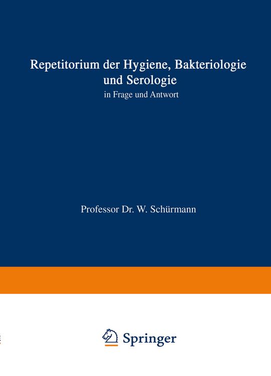 Produktbild: Repetitorium der Hygiene, Bakteriologie und Serologie in Frage und Antwort